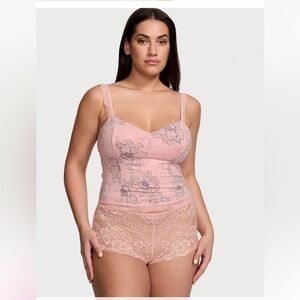 Modal & Lace Cropped Cami Set